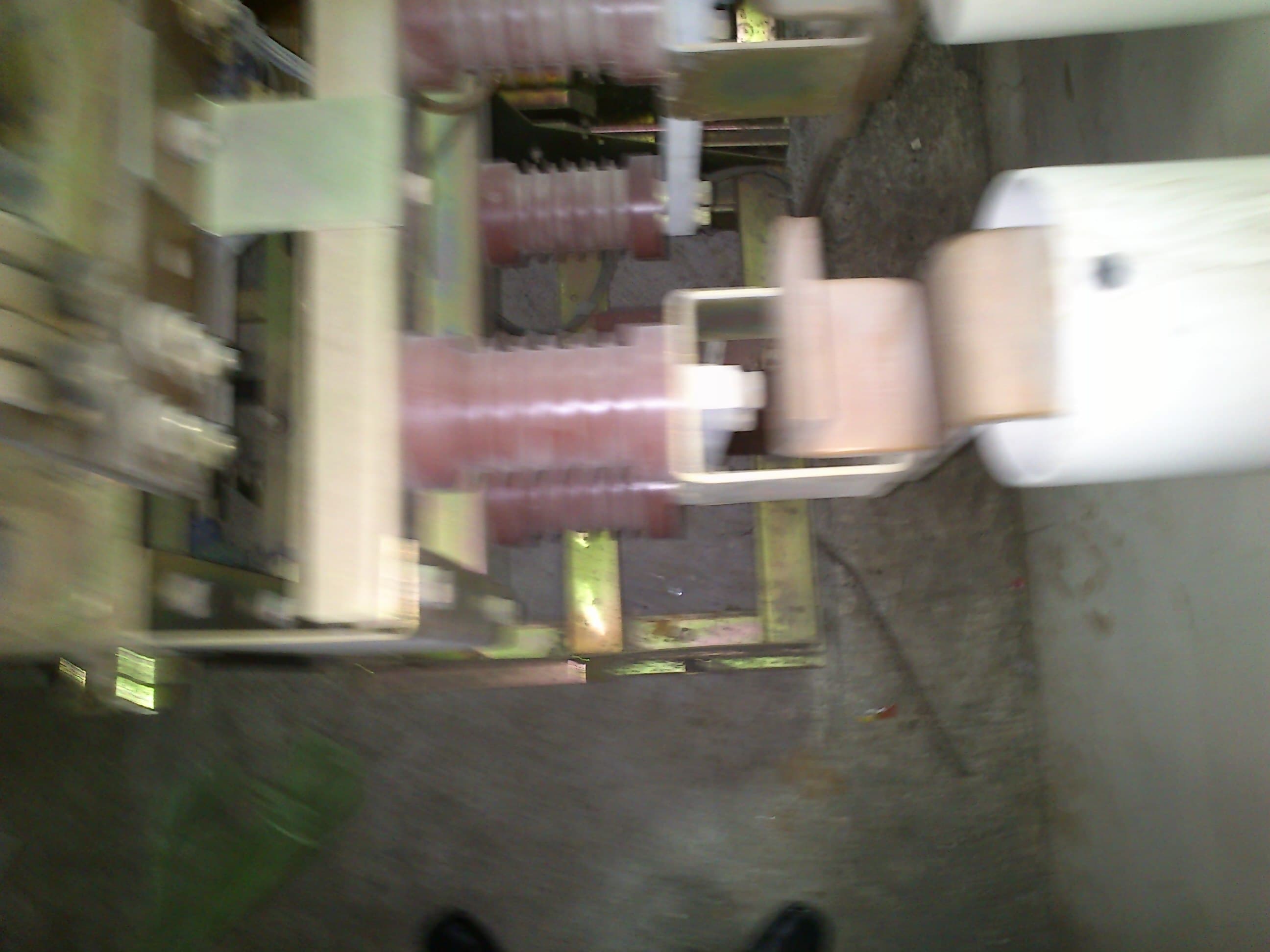 Detailed view of transformer bushing connections and cable earth truck assembly, critical for safe high-voltage power transfer and grounding.