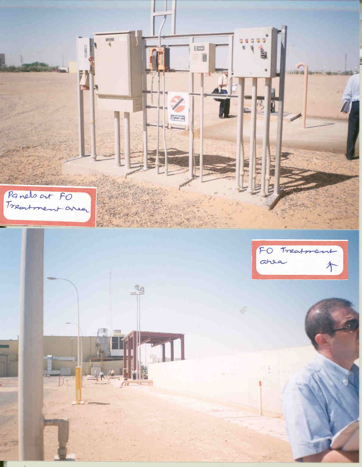 Fuel Oil (FO) treatment area infrastructure showing layout of pumps, separators, and associated safety grounding systems.