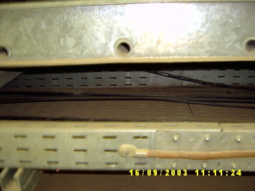 Tabouk spare cable tray 009, detailed view of the rung welding and structural integrity.