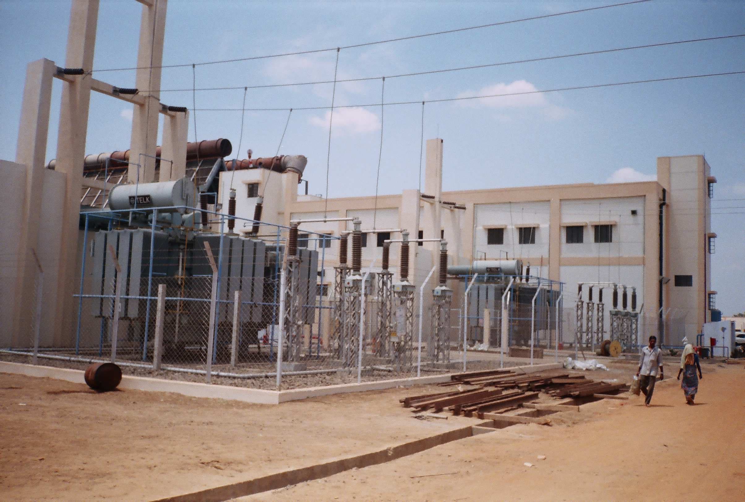 Excavation phase for a cable trench, showing the depth and width required for the planned cable bank.