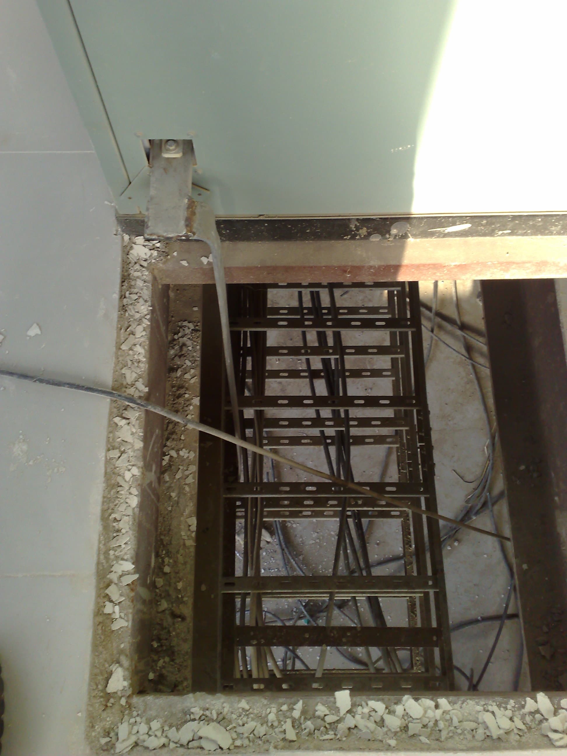 Bus duct connection for a Large Auxiliary Power Transformer (LAPT), providing a high-current, low-loss power link.