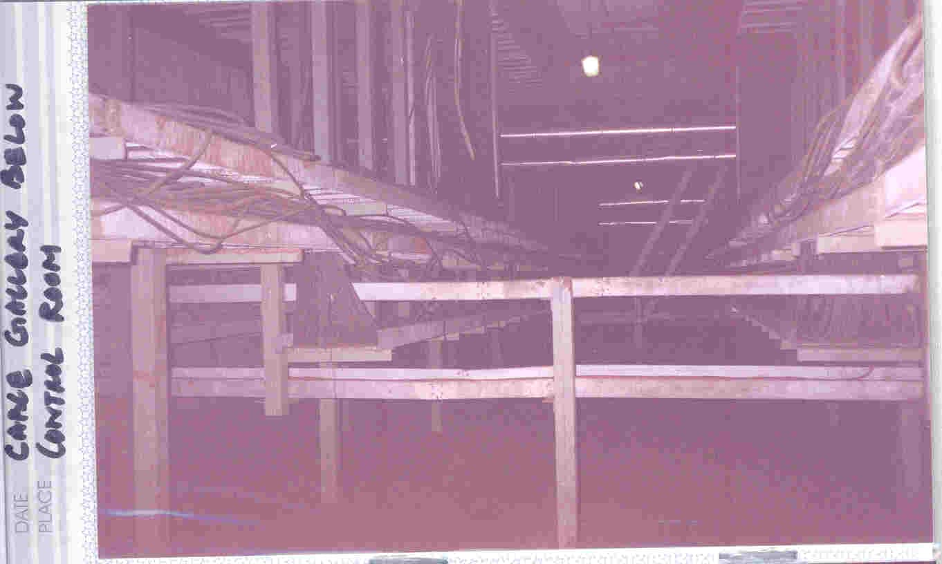 Extensive vertical cable tray runs servicing the multiple levels of a boiler structure.